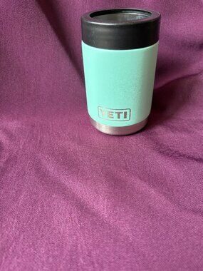 YETI Rambler Seafoam Colster Can Insulator Stainless Steel Beverage Holder